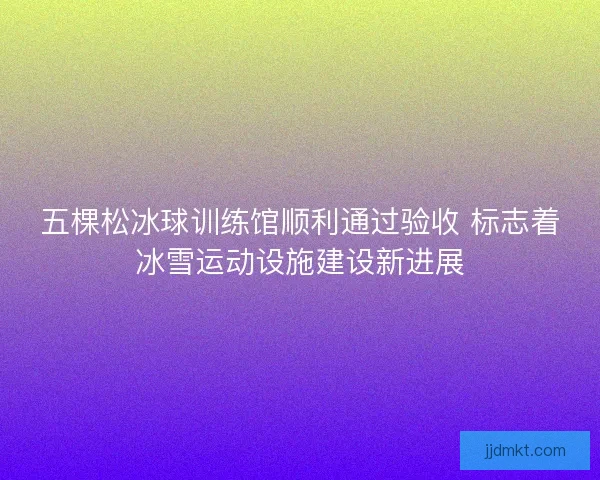 五棵松冰球训练馆顺利通过验收 标志着冰雪运动设施建设新进展 五棵松冰球训练馆顺利通过验收 标志着冰雪运动设施建设新进展